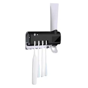 Solar Energy UV Toothbrush Cleaning Agent Storage Bathroom No Need To Charge Toothpaste Dispenser Holder Sanitiz