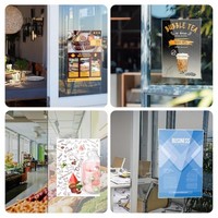 Support mural transparent en acrylique pour affiches, cadre pour photos, menus, prospectus, présentoir pour la maison, le bureau, les magasins de détail