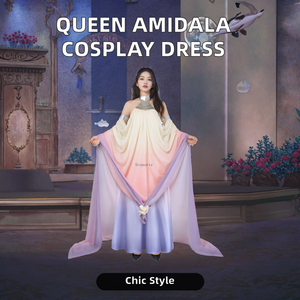 Costume Cosplay da <span class=keywords><strong>Donna</strong></span> per Adulti di Halloween Regina Padme Naberrie Amidala Top in Chiffon Giapponese <span class=keywords><strong>Vestito</strong></span> da Festa a Tema Anime e Guerre Stellari - Product Image 3