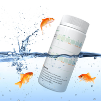 Bandelettes de test d'eau d'aquarium faciles à utiliser : détectent l'ammoniac, le pH, les nitrates, les nitrites – Accessoires de test pour aquariums d'eau douce et salée, bassins et étangs
