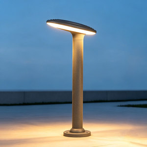 Solar Lawn <b>Light</b> Aluminum Body <b>Led</b> <b>Light</b> <b>Sensor</b> Outdoor Waterproof Garden Patio Lighting - Product Image 1