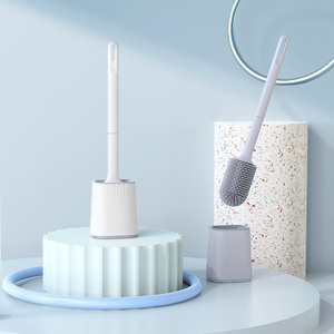 Sanga Private Label Modern <b>Black</b> Luxury Wall Mounted PP <b>Silicone</b> Non Leak Drip <b>Toilet</b> Cleaning <b>Brush</b> and Holder - Product Image 3