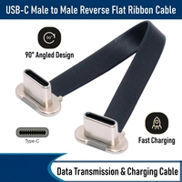Accesorios de Conector USB TIPO-C Ultra Delgado, Cable Plano Flexible FPC de 100 mm para Teclados, iPhone y Teléfonos Móviles