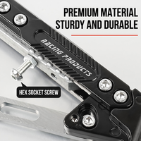 Béquille latérale réglable CNC pour moto, en alliage d'aluminium, support de pied universel antidérapant, béquille latérale pour moto