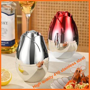 मिनी गोल्डन रोज़ एग फ़्लैटवेयर स्टोरेज बॉक्स 316L स्टेनलेस स्टील हाई अपीयरेंस लेवल कॉफ़ी स्पून फ्रूट डेज़र्ट फोर्क सेट - Product Image 4