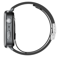 Montre connectée sportive TK66, écran AMOLED carré de 2,06 pouces, assistant vocal IA, télécommande, suivi d'activité magnétique, fréquence cardiaque précise