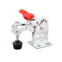 Pince à genouillère horizontale à dégagement rapide HS-13005-HB avec embout de pression en caoutchouc, capacité de maintien de 68 kg (150 lb)