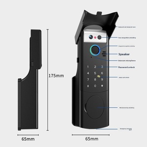 Wifi tuya thông minh vân tay mặt ID Video intercom Door Lock không thấm nước ngoài trời Bàn phím Keyless Glass Door đám mây lưu trữ dữ liệu - Product Image 5