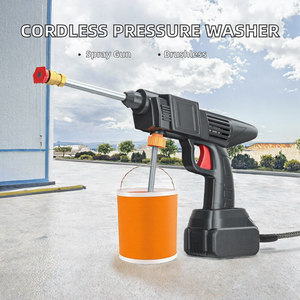 Pistolet haute pression portable sans fil, moteur sans balais, tuyau de 5 m, capacité du réservoir de 3 L, filtre/étainneur inclus - Alimenté par batterie pour la maison - Product Image 2