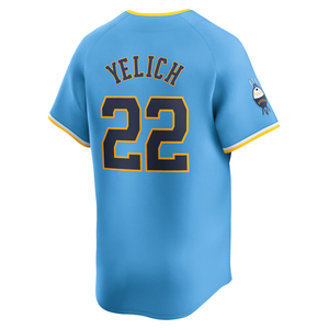 Jersey Baseball Custom Milwaukee City Connect 2025 Pria Wanita, Kaos Bordir Jahit, Seragam Remaja, Pakaian Olahraga, Logo - Product Image 4