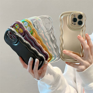 Funda de teléfono galvanizada para Iphone 16 15 14 13 12 11 Plus Pro Max Water Ripple Funda simple Múltiples colores Sjk549 Laudtec - Product Image 2