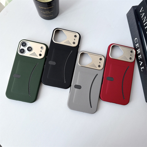 เคสโทรศัพท์มือถือหนังชุบทองสำหรับ iPhone 16 15 14 Plus Air Pro, เคสหนังหรูสำหรับ iPhone 17 Pro Max - Product Image 1