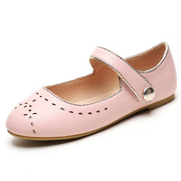 Chaussures plates Mary Jane en cuir à carreaux pour filles avec bride à boucle antidérapantes pour les fêtes - Quatre saisons