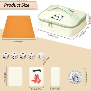 Wholesale American Mahjong Tile Bag <b>Storage</b> Case Thickened Polyester Zipper Pouch For Travel Bag Only - Product Image 2
