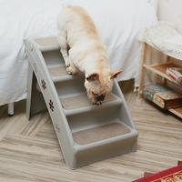 Vente chaude de haute qualité chien de compagnie antidérapant en plastique échelles pliantes pour petits chiens de taille moyenne chats chien escalade les escaliers