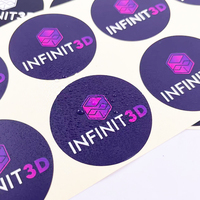 Etiqueta Adhesiva con Logotipo Personalizado, Adhesivo Impermeable de PVC, Rollo de Etiquetas de Vinilo para Embalaje
