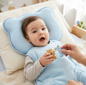 <span class=keywords><strong>Oreiller</strong></span> en mousse à mémoire de forme respirant pour bébé, <span class=keywords><strong>anti</strong></span>-plat-tête, à récupération lente, absorbant la transpiration, pour le modelage de la tête de bébé - Product Image 2