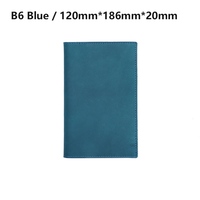 100% véritable couche supérieure en cuir tanné végétal nouvelle mode B6 Journal cahier couverture protection papeterie enveloppe
