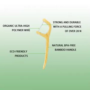 ไหมขัดฟันไม้ไผ่สำหรับจัดฟันแบบย่อยสลายได้ติดดินได้อย่างยั่งยืนฉลากส่วนตัวโรงงาน - Product Image 6