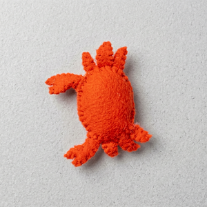 Adorno de cangrejo de fieltro cosido, móvil de fieltro con temática marina para bebés, juguetes de juego de imitación para niños, adornos hechos a mano - Product Image 6