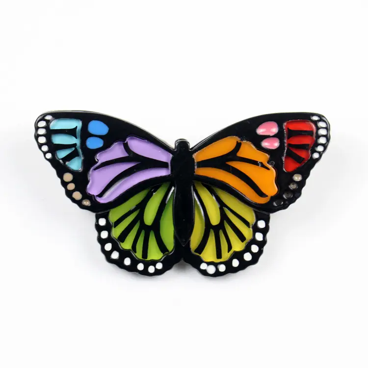 CANYUAN Fashion Hot Sale Stitching Butterfly Acetate fashion jewelry brooches Cute Animal Accessories