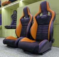 JIABEIR 1039r Station de jeu simulateur de course universelle avec sièges de course réglables