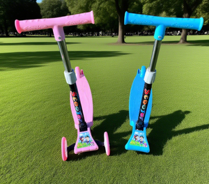 <span class=keywords><strong>Monopattino</strong></span> a 3 Ruote Multifunzionale Pieghevole in Plastica per Bambini, Giocattolo per Avventure all'Aperto, Regalo Perfetto per Bambini - Product Image 5