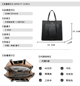 New Fashion Designer Crossbody <b>Bags</b> High Quality Genuine Leather Shoulder Messenger <b>Bag</b> Casual Tote Women Handbags and Purses - Product Image 2
