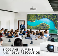 Projecteurs portables ViewSonic LS740HD 1080P FHD, laser 6000 lumens, zoom 1,3x, projecteur LS901HD pour l'école, le bureau et la maison