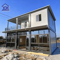 Maison préfabriquée en acier XH de 40 pieds, maison modulaire, panneau sandwich anti-séisme, pour les hôtels de villégiature aux Philippines