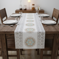 Nappe en PVC de 50 cm, motif végétal, écologique, résistante à la chaleur, imperméable, infroissable, facile à nettoyer, pour cuisine et salle à manger
