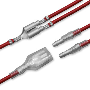 Rv1.0 Sq Mm 4.2mm Bullet Shaped Double Hole Female Connector Wire 3.56mm Double Tube Plug In Dc Terminal Harness 600mm - Product Image 1