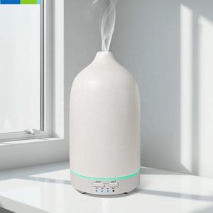 Diffuseur d'arômes en céramique, humidificateur d'air, machine d'aromathérapie Machine d'aromathérapie avec conversion <span class=keywords><strong>de</strong></span> la lumière, - Product Image 1