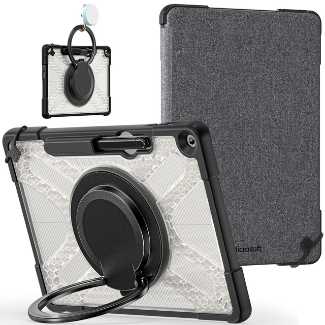 For Microsoft Surface Pro 12 Heavy Duty Combo Rugged Tablet Cover Case with Hand Strap 3in1 Shockproof Protective Case