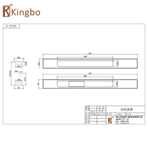 المهنية مخصصة سهلة تثبيت دائمة ضئيلة انزلاق قفل البوابة الألومنيوم سبائك أقفال للأبواب المنزلقة - Product Image 6