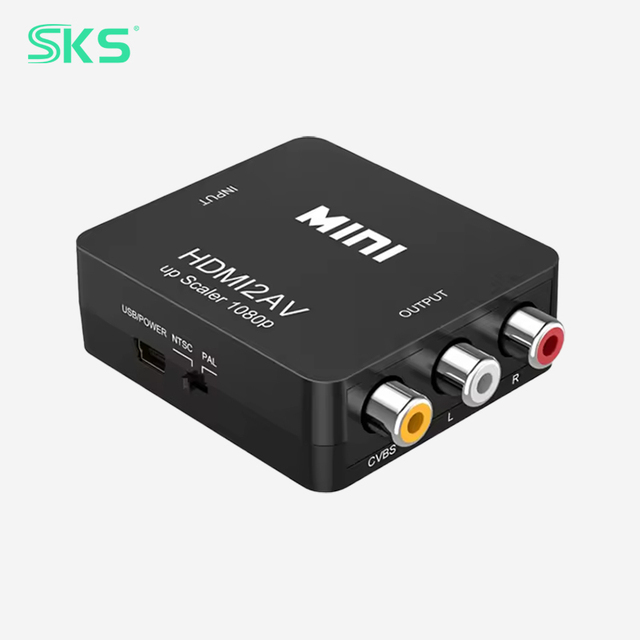 Mini HDMI to AV Converter 1080P HDMI2AV RCA CVBS Composite Video Audio Adapter for HD TV Box PS4 Laptop Old TV