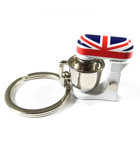 Porte-clés en métal 3D de haute qualité <span class=keywords><strong>Vintage</strong></span> à la mode fabricant de lait de soja et Machine à café sérigraphié porte-clés de Style dessin animé - Product Image 3