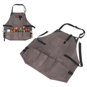 ผ้ากันเปื้อนเครื่องมือหลายกระเป๋ากันน้ำผ้าใบหนา - Product Image 3
