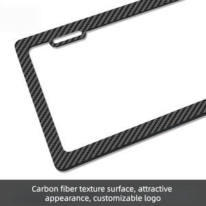 Marco para Matrícula de Coche de Paraguay al por Mayor, Patrón de Fibra de Carbono, Logotipo Personalizable - Product Image 6