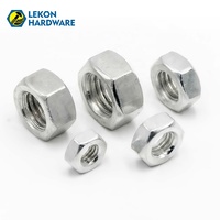 Écrous hexagonaux en acier inoxydable SS304 DIN 934, M3 M4 M5 M6 M8 M10, métriques, écrous hexagonaux, boulons, fixations, quincaillerie, directement de l'usine LEKON