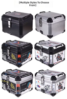 Super Septembre : Top Case Moto OEM Personnalisé en PP Rigide 57L, Caisse Arrière Amovible avec Serrure, Étanche
