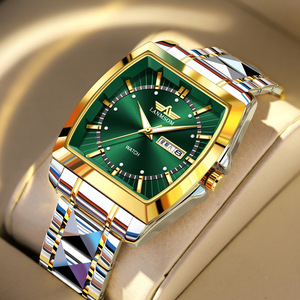 Square-shaped wine barrel watch - Men's steel strap waterproof fully <b>automatic</b> business new model <b>wristwatch</b> - Product Image 6