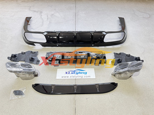 Conversión de parachoques de kit de carrocería de coche XLstyling para <span class=keywords><strong>Mercedes</strong></span> <span class=keywords><strong>Benz</strong></span> <span class=keywords><strong>CLS</strong></span> clase C257 W257 18 + actualización a difusor de estilo CLS63 con tubo - Product Image 5