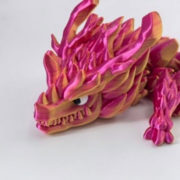 3D-Gedrucktes Art Deco Geburtstags-Drachen-Ornament und Spielzeug aus Bunten Steinen aus China Modell WJ015 für den Hausgebrauch