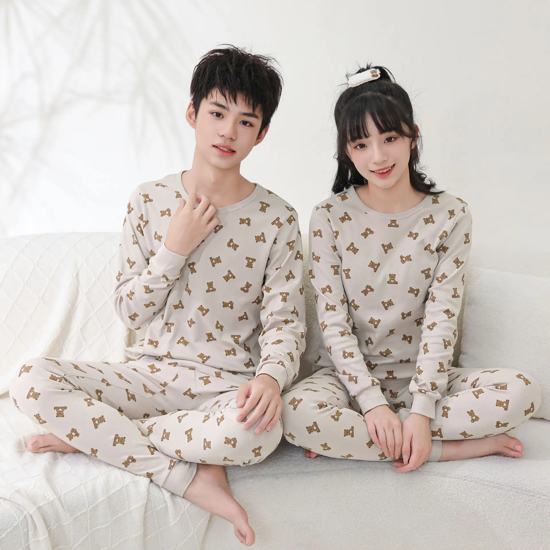 Sıcak satış bebek iç çamaşırı takım elbise % 100% pamuk oem pijama çocuk pijamaları 2 adet kız erkek karikatür pijama setleri