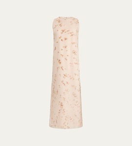 Vestido Largo Elegante sin Mangas con Estampado Floral para Mujer, con Abertura en la Espalda, para Invitadas <span class=keywords><strong>de</strong></span> Boda y Ocasiones Formales - Product Image 1