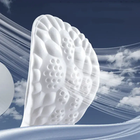 Semelles intérieures de sport en mousse à mémoire de forme PU, technologie 4D Cloud, respirantes, absorption des chocs, confort, souples pour chaussures