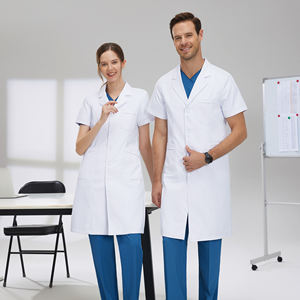 Uniforme médico <span class=keywords><strong>de</strong></span> bata blanca <span class=keywords><strong>de</strong></span> gama alta, uniforme <span class=keywords><strong>de</strong></span> <span class=keywords><strong>trabajo</strong></span> <span class=keywords><strong>de</strong></span> cirugía plástica oral y dental y médico estético, abrigo blanco - Product Image 2