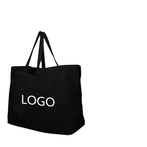 Grand sac fourre-tout en toile robuste, extra large, pour les courses, les vacances, la plage, réutilisable, en coton - Product Image 1
