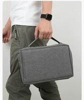 Sac de rangement électronique multi-compartiments personnalisé en gros, organiseur d'accessoires numériques de voyage, sac pour passeport et téléphone portable